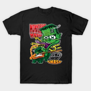 Monster Mash Frankenstein on Guitar T-Shirt